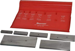 Starrett - 3/8 to 2-1/4 Inch Adjustable Parallel Set - 1-3/4 to 5-1/16 Inch Long, 9/32 Inch Thick, Includes Case, 6 Pieces - Eagle Tool & Supply