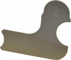 Starrett - 1/4 Inch Radius Gage - Satin Chrome Finish, Stainless Steel - Eagle Tool & Supply