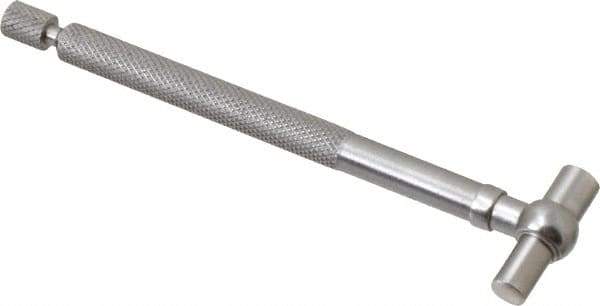 Starrett - 1/2 to 3/4 Inch, 2-3/8 Inch Overall Length, Telescoping Gage - 2-3/8 Inch Long Handle, Chrome Plated - Eagle Tool & Supply