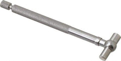 Starrett - 1/2 to 3/4 Inch, 2-3/8 Inch Overall Length, Telescoping Gage - 2-3/8 Inch Long Handle, Chrome Plated - Eagle Tool & Supply