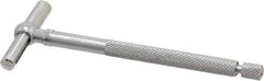 Starrett - 3/4 to 1-1/4 Inch, 2-3/8 Inch Overall Length, Telescoping Gage - 2-3/8 Inch Long Handle, Chrome Plated - Eagle Tool & Supply