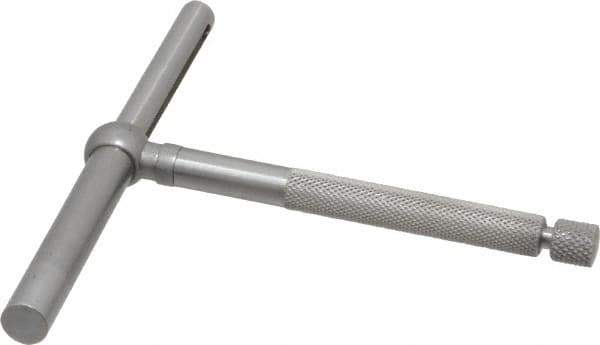 Starrett - 2-1/8 to 3-1/2 Inch, 2-3/8 Inch Overall Length, Telescoping Gage - 2-3/8 Inch Long Handle, Chrome Plated - Eagle Tool & Supply