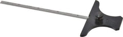 Starrett - Rule Depth Gages Minimum Measurement (Inch): 0 Maximum Measurement (Inch): 6 - Eagle Tool & Supply