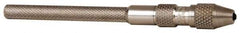 Starrett - 3-3/4" Long, 1.4mm Capacity, Double-End Spring-Action Pin Vise - 3-3/4" Long, 0.01" Min Capacity - Eagle Tool & Supply