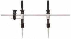 Starrett - 18 Inch Leg, Steel, Bright Chrome Finish, Trammels - 36 Inch Max Measurement, 900mm Max Measurement, Includes 20 Inch (500mm) Rigid Steel Beam, Pair of 3 Inch (75mm) Caliper Points - Eagle Tool & Supply
