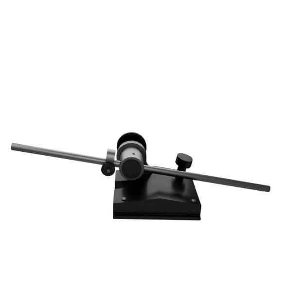 Starrett - 1 Spindle, 9 Inch Spindle Length, Surface Gage - 2-9/16 Inch Long x 2-3/8 Inch Wide Base, Hardened Steel - Eagle Tool & Supply