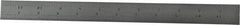 Starrett - 12" Long, 1/64, 1/32, 1/16, 1/8" Graduation, Flexible Steel Rule - 4R Graduation Style, 1" Wide, Silver, Satin Chrome Finish - Eagle Tool & Supply