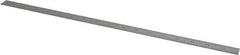 Starrett - 18" Long, 1/100, 1/64, 1/50, 1/32" Graduation, Flexible Steel Rule - 16R Graduation Style, 3/4" Wide, Silver, Satin Chrome Finish - Eagle Tool & Supply