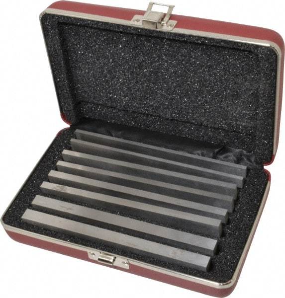 Starrett - 8 Piece, 6 Inch Long Tool Steel Parallel Set - 1/2 to 1 Inch High, 1/8 to 3/8 Inch Thick, Sold as 4 Pair - Eagle Tool & Supply