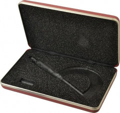 Starrett - Micrometer Case - 2" Max Measurement, Use with 226 & 226M Outside Micrometers - Eagle Tool & Supply