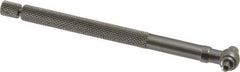 Starrett - 5/16 to 1/2 Inch, 4.2 Inch Overall Length, Telescoping Gage - 2-3/8 Inch Long Handle, Satin Chrome Finish - Eagle Tool & Supply