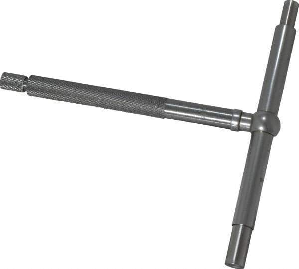 Starrett - 3-1/2 to 6 Inch, 3 Inch Overall Length, Telescoping Gage - 3-1/4 Inch Long Handle, Satin Chrome Finish - Eagle Tool & Supply