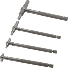 Starrett - 4 Piece, 5/16 to 2-1/8 Inch, Telescoping Gage Set - 2-3/8 Inch Long Handles, Includes Case - Eagle Tool & Supply