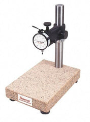 Starrett - Granite (Base), Rectangular Base, Comparator Gage Stand - 14" High, 12" Base Length x 8" Base Width x 2" Base Height, Includes Holder - Eagle Tool & Supply