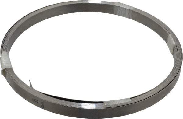 Starrett - 0.02 Inch Thick x 6.10 m Long x 1/2 Inch Wide, Feeler Stock Roll - Tempered Steel - Eagle Tool & Supply