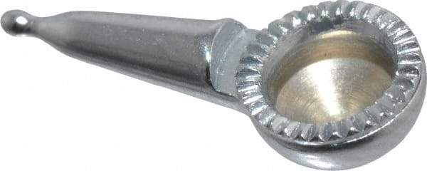 Starrett - 9mm Ball Diam, Steel, Ball Test Indicator Contact Point - 5/32" Contact Point Length, Use with Starrett 711 Series Last Word Dial Test Indicators - Eagle Tool & Supply