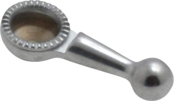 Starrett - 3mm Ball Diam, Steel, Ball Test Indicator Contact Point - 5/32" Contact Point Length, Use with Starrett 711 Series Last Word Dial Test Indicators - Eagle Tool & Supply