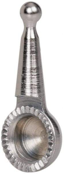 Starrett - 1/16" Ball Diam, Carbide, Ball Test Indicator Contact Point - 5/32" Contact Point Length, Use with Starrett 711 Series Last Word Dial Test Indicators - Eagle Tool & Supply