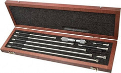 Starrett - 4 to 32 Inch Range, Satin Chrome Coated, Mechanical Inside Tubular Micrometer - 0.001 Inch Graduation, 0.0001 Inch Accuracy - Eagle Tool & Supply