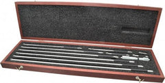 Starrett - 4 to 40 Inch Range, Satin Chrome Coated, Mechanical Inside Tubular Micrometer - 0.001 Inch Graduation, 0.0001 Inch Accuracy - Eagle Tool & Supply