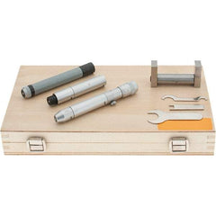 Starrett - 2 to 12", Mechanical Inside Micrometer Set - 0.001" Graduation, Plain Thimble, Includes Case - Eagle Tool & Supply