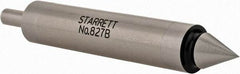 Starrett - 0.2" Head Diam, 1/2" Shank, Double End, Mechanical Edge Finder - Conical and Cylindrical Contact - Eagle Tool & Supply