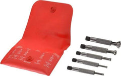 Starrett - 1/8 to 1/2 Inch Measurement, Small Hole Gage Set - 2 Inch Long, Full Ball, Includes Case - Eagle Tool & Supply