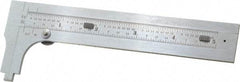 Starrett - 0 to 4-3/4" Stainless Steel Vernier Caliper - 1/64 & 1/32" Graduation, 1-3/8" Jaw Depth, 0.005" Accuracy, Includes Inside Diameter, Outside Diameter - Eagle Tool & Supply