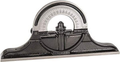 Starrett - 12 to 24 Inch Long Blade, Reversible Combination Square Protractor Head - Black Smooth Finish, Cast Iron - Eagle Tool & Supply