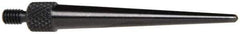 Starrett - #4-48, 1/16" Ball Diam, Steel Tapered Contact Point - 1-7/16" Contact Point Length, Use with AGD Dial Indicators - Eagle Tool & Supply