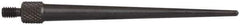Starrett - #4-48, 1/16" Ball Diam, Steel Tapered Contact Point - 2" Contact Point Length, Use with AGD Dial Indicators - Eagle Tool & Supply