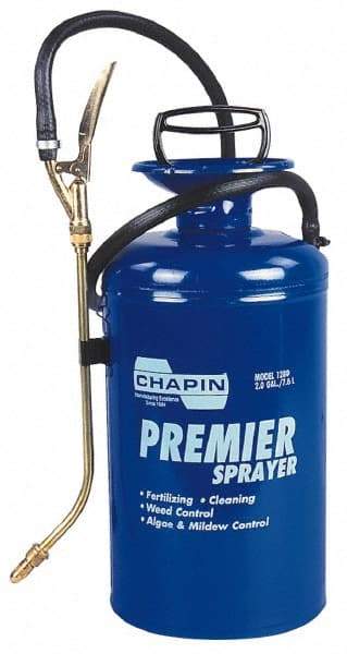 Chapin - 2 Gal Garden Hand Sprayer - Reinforced Hose, Polyethylene Tank, For Industrial Applications - Eagle Tool & Supply