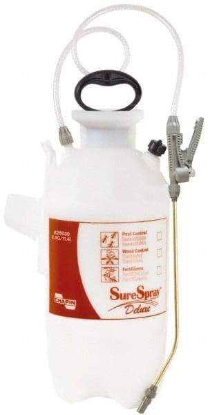 Chapin - 3 Gal Chemical Safe Garden Hand Sprayer - Polyethylene Tank, Funnel Mouth, Reinforced Hose, For Deck & Yard Applications - Eagle Tool & Supply