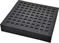 Mason Ind. - 6" Long x 6" Wide x 1" Thick, Rubber, Machinery Leveling Pad & Mat - 7,900 Lb Max Load - Eagle Tool & Supply