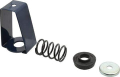 Mason Ind. - 55 to 76 Lb Capacity, 0.75 to 1.02" Deflection, HSX, Vibration Control Hanger - 2-7/8" Wide x 4-1/4" High x 2-1/2" Deep, 3/8" Max Rod Diam, 3-1/2" Lower Rod Penetration, Black - Eagle Tool & Supply