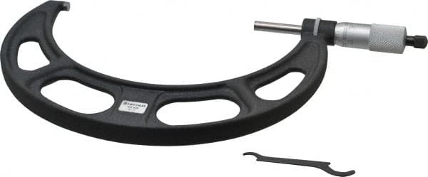 Starrett - 6 to 7" Range, 0.0001" Graduation, Mechanical Outside Micrometer - Eagle Tool & Supply