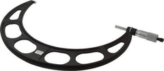 Starrett - 10 to 11" Range, 0.0001" Graduation, Mechanical Outside Micrometer - Ratchet Stop Thimble, Accurate to 0.0001" - Eagle Tool & Supply