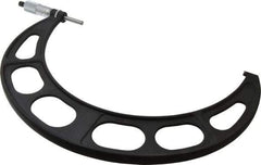 Starrett - 11 to 12" Range, 0.0001" Graduation, Mechanical Outside Micrometer - Ratchet Stop Thimble, Accurate to 0.0002" - Eagle Tool & Supply