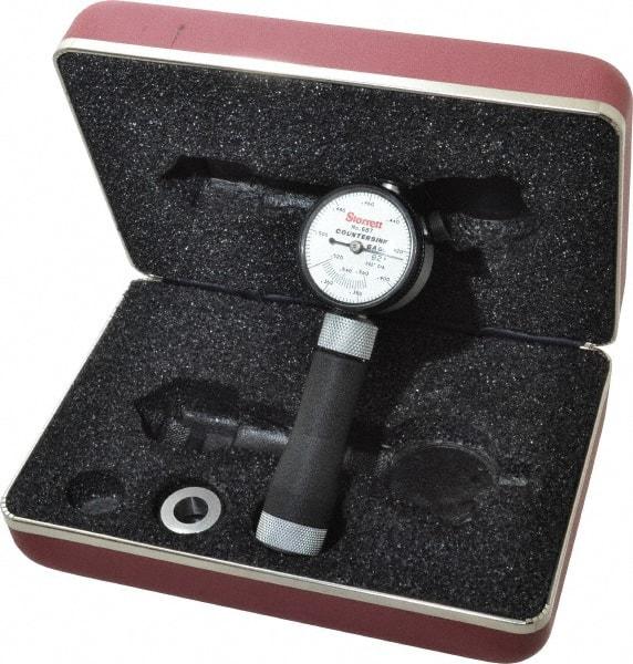 Starrett - 0.36 to 0.56" 82° Countersink Gage - White Dial Face - Eagle Tool & Supply