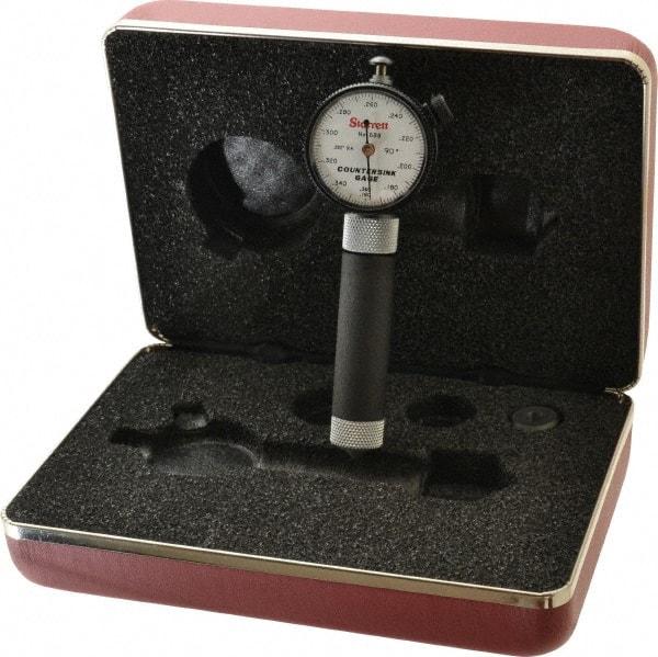 Starrett - 0.16 to 0.36" 90° Countersink Gage - White Dial Face - Eagle Tool & Supply