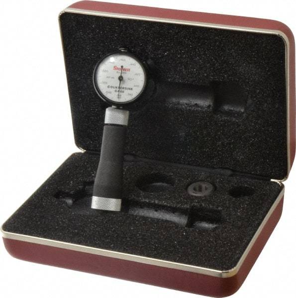 Starrett - 0.36 to 0.56" 90° Countersink Gage - White Dial Face - Eagle Tool & Supply