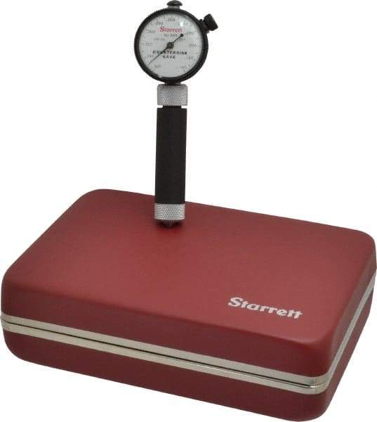 Starrett - 0.16 to 0.36" 100° Countersink Gage - White Dial Face - Eagle Tool & Supply