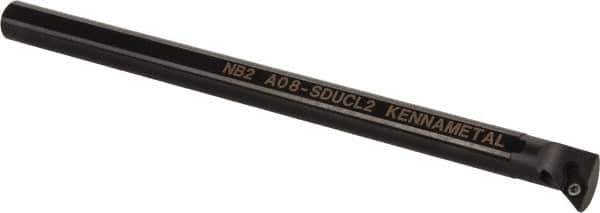 Kennametal - 18.54mm Min Bore Diam, 203.2mm OAL, 1/2" Shank Diam, A-SDUC Indexable Boring Bar - DC.. Insert, Screw Holding Method - Eagle Tool & Supply