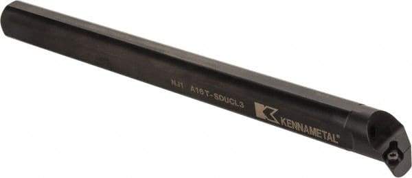 Kennametal - 33.02mm Min Bore Diam, 12" OAL, 1" Shank Diam, A-SDUC Indexable Boring Bar - DC.. Insert, Screw Holding Method - Eagle Tool & Supply