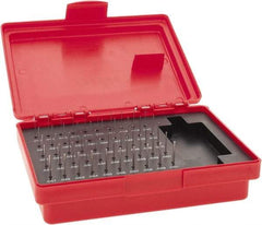 Value Collection - 50 Piece, 0.011 to 0.06 Inch Diameter Plug & Pin Gage Set - Minus 0.0002 Inch Tolerance, Class ZZ - Eagle Tool & Supply