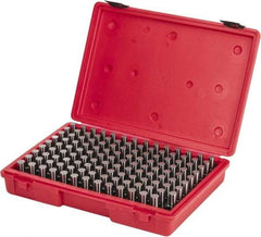 Value Collection - 125 Piece, 0.501-0.625 Inch Diameter Plug and Pin Gage Set - Minus 0.0002 Inch Tolerance, Class ZZ - Eagle Tool & Supply