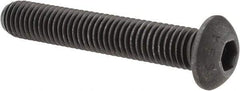Value Collection - 1/2-13 UNC Hex Socket Drive, Button Screw - Alloy Steel, Black Oxide Finish, Fully Threaded, 3" Length Under Head - Eagle Tool & Supply