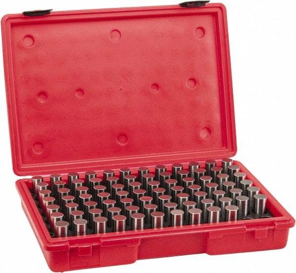 Value Collection - 82 Piece, 0.751-0.832 Inch Diameter Plug and Pin Gage Set - Minus 0.0002 Inch Tolerance, Class ZZ - Eagle Tool & Supply