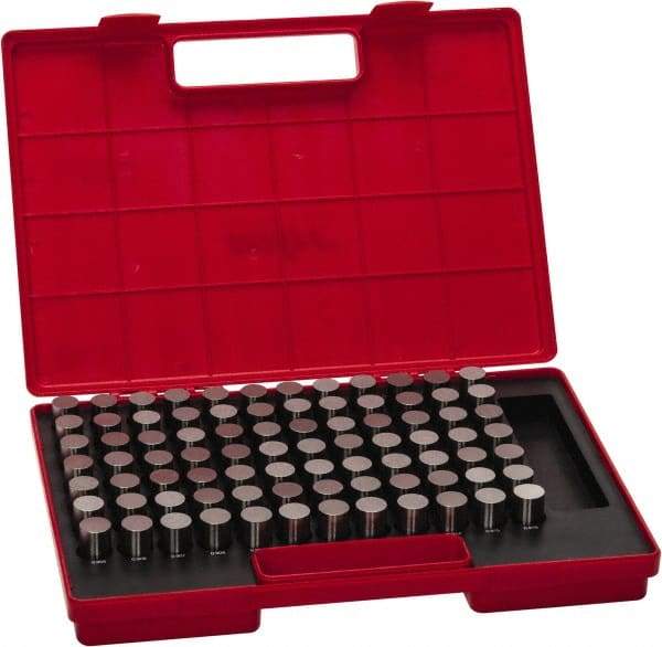 Value Collection - 84 Piece, 0.833-0.916 Inch Diameter Plug and Pin Gage Set - Minus 0.0002 Inch Tolerance, Class ZZ - Eagle Tool & Supply