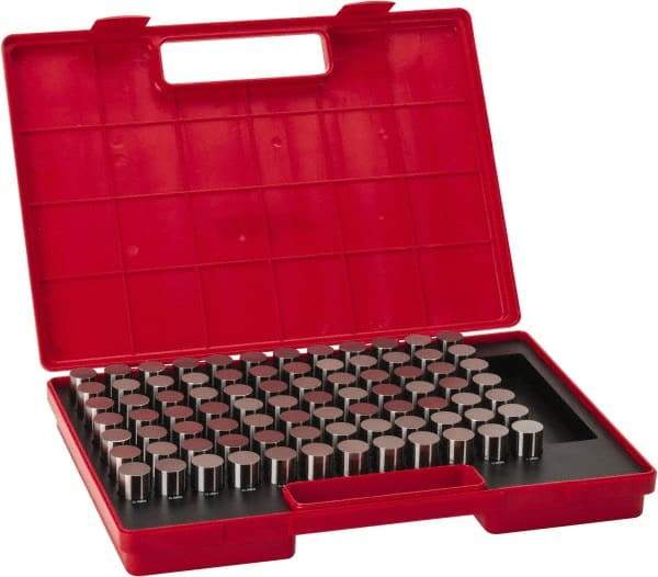 Value Collection - 84 Piece, 0.917-1 Inch Diameter Plug and Pin Gage Set - Minus 0.0002 Inch Tolerance, Class ZZ - Eagle Tool & Supply